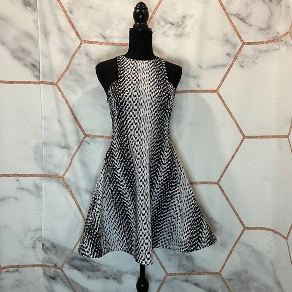 Robe Elizabeth And James 'Clarissa' Blanc - Taille 0, Coupe Fit & Flare, Dos Nu, Parfaite Pour Soirée
